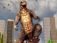 Monster Dinosaur Rampage City Attack image